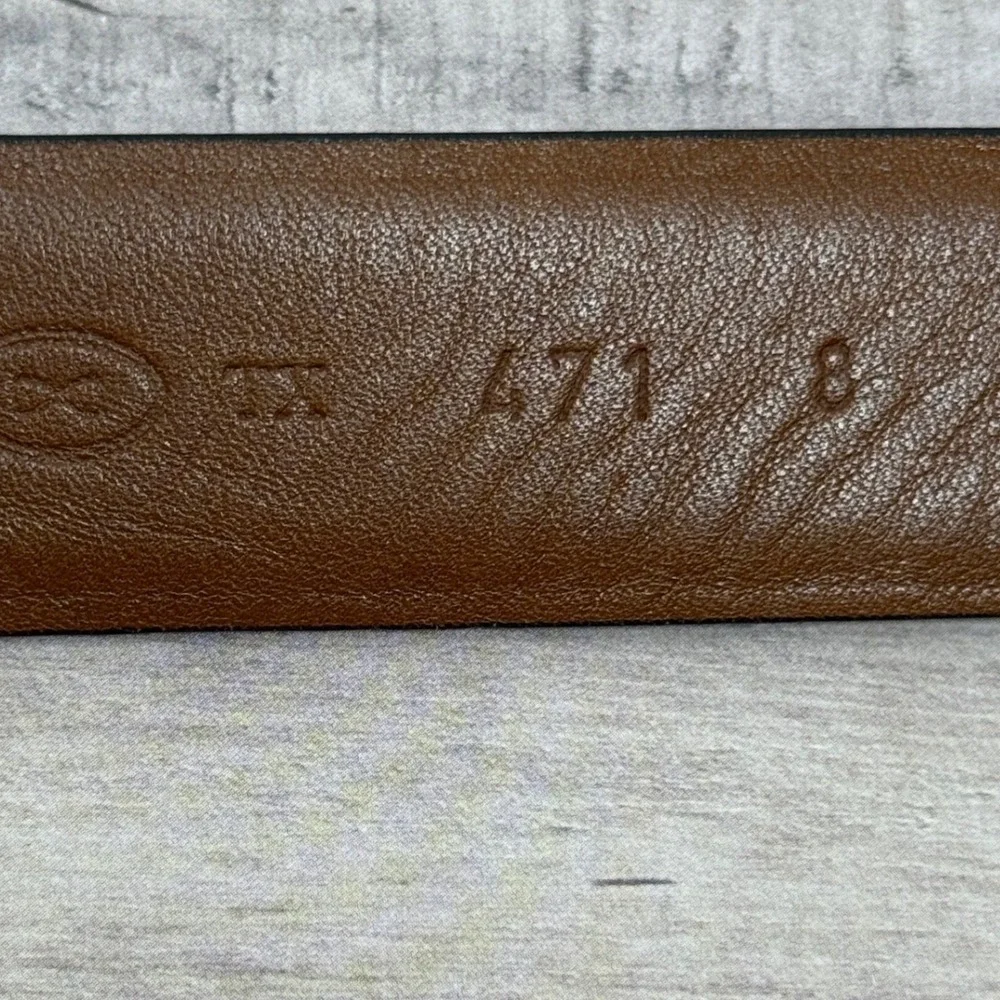 Trafalgar Molina Men Belt Lizard Embossed Italy Old Money Preppy Formal Textured
